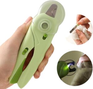 Alicate Para Cães e Gatos Pet Cortador Unhas Cachorro Gato Animal Luz LED Lixa
