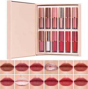 Batom Lip Liner Conjunto | Conjunto de Lápis para Lábios Matte 12 Cores