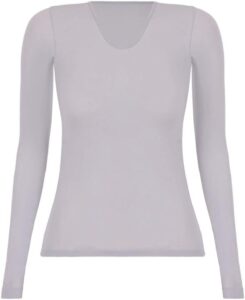 Blusa 2 A Pele Loba – Manga Longa – Microfibra (Adulto), Lupo, Tamanho: Único | Cor: Branco Antartida, Segunda – Pele