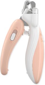 Cortador de Unha Pet, Com Luz LED, Adequado Para Cães e Gatos Pequenos, Médios e Grandes (ROSA)