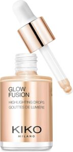 KIKO MILANO, Glow Fusion Highlighting Drops, Iluminador Líquido, Cor 03 Gold Mine