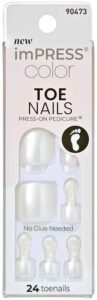 Kiss – Unhas Autoc Impress Color P/Pes Imt501 Lustre White