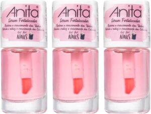 Kit 3 Esmalte Sérum Fortalecedor Anita Crescimento De Unha -Ref 552