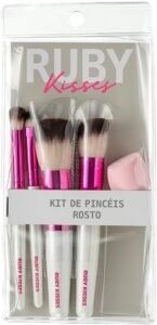 Kit de Pincéis Rosto – Ruby Kisses