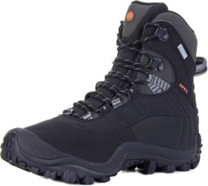 XPETI Bota feminina Thermator Mid Top impermeável para caminhadas ao ar livre